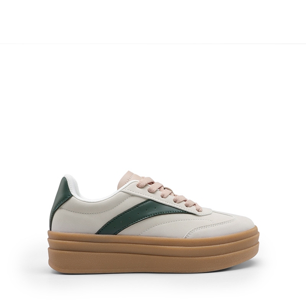 [Val] Retro Platform Fashion Sneakers - GREY - 3